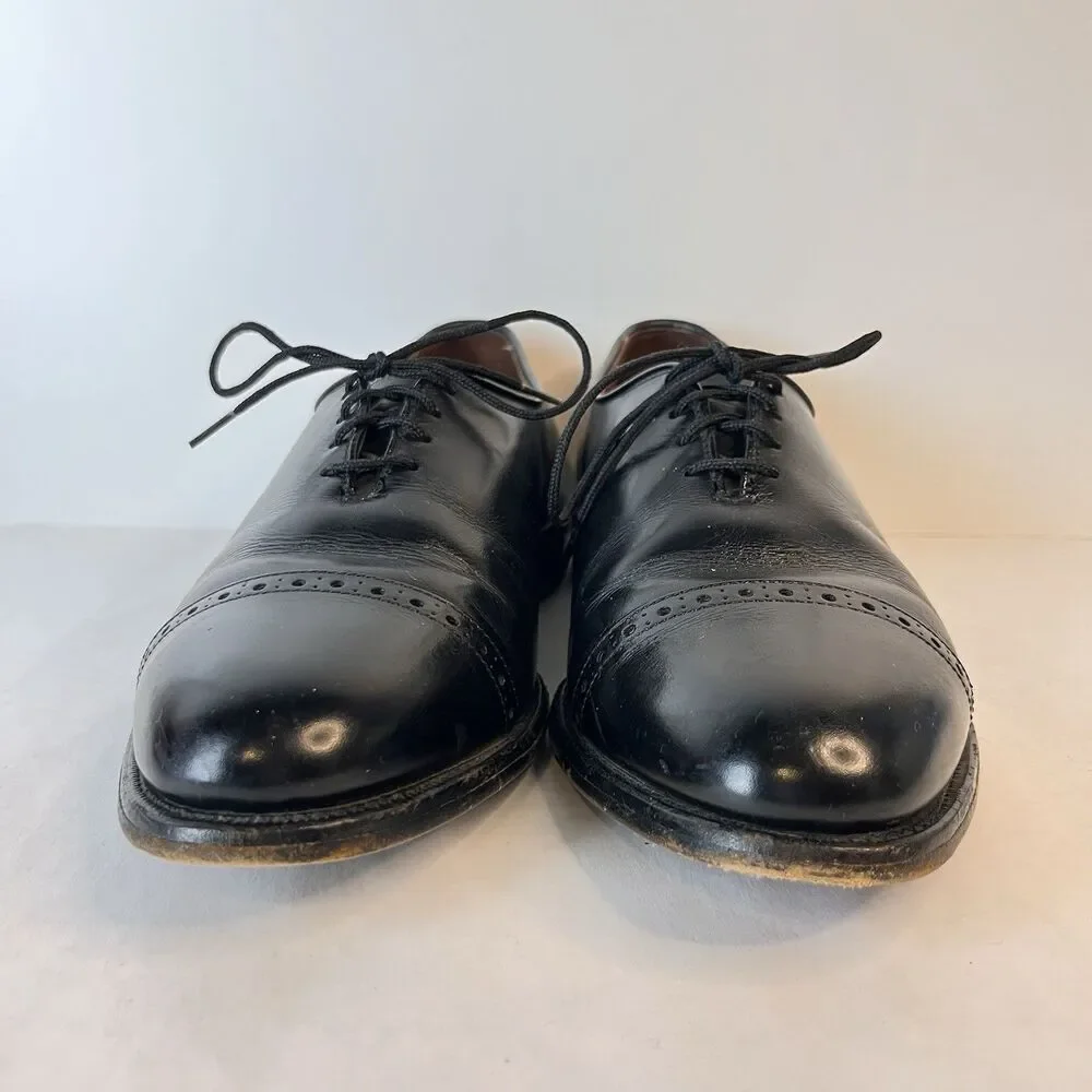 Allen Edmonds Ashton Black Cap Toe Oxford Dress Shoes Men’s Size 7D USA Leather